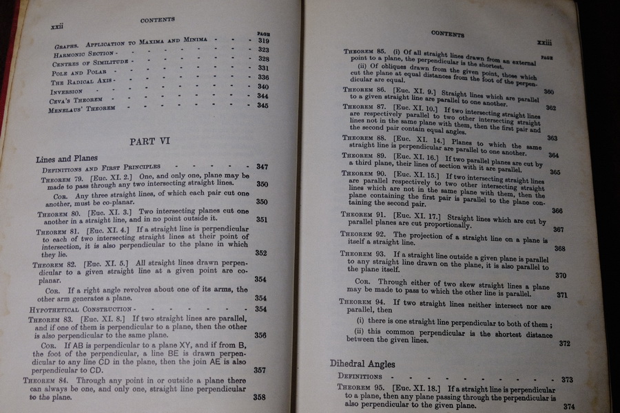 A School Geometry Part 1-6 by H.S.HALL & F.H.STEVENS ปกแข็ง ปี 1967