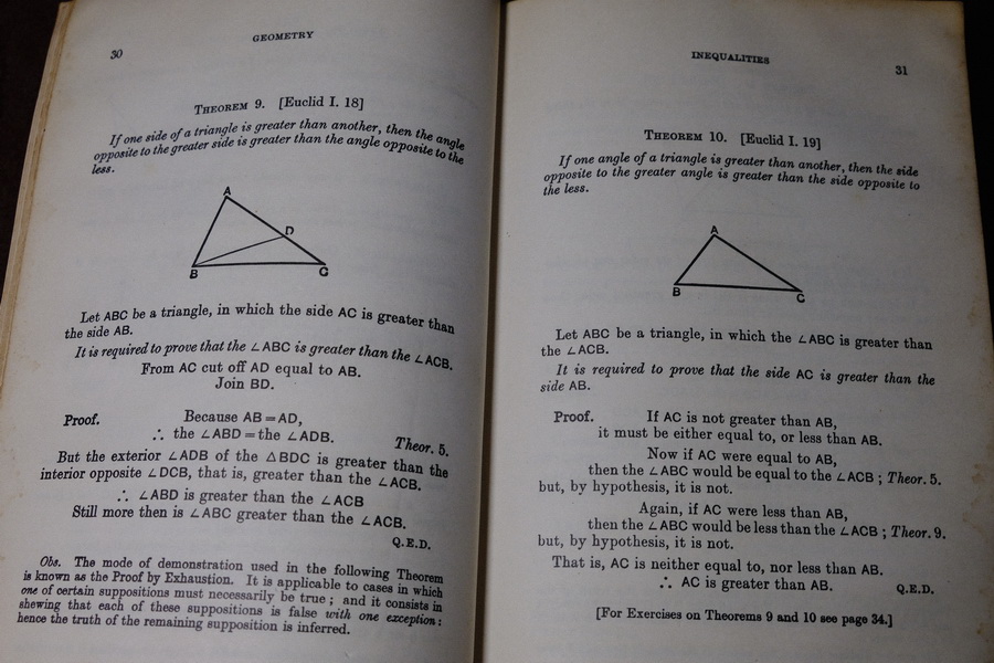 A School Geometry Part 1-6 by H.S.HALL & F.H.STEVENS ปกแข็ง ปี 1967