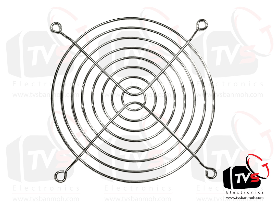 พัดลมระบายความร้อน SUNON SF23092A 2092HBL fan Cooling 220-240V พร้อมตะแกรงชุบโครเมียม 3.5 นิ้ว และสายไฟสีดำ 1.5 เมตร พร้อมปลั๊กเสียบ