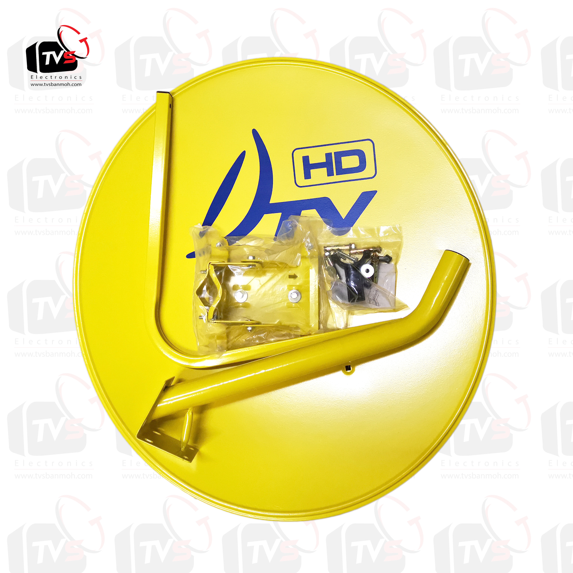 ชุดจานดาวเทียม DTV 60cm พร้อมขางอ ไม่มีหัว LNB