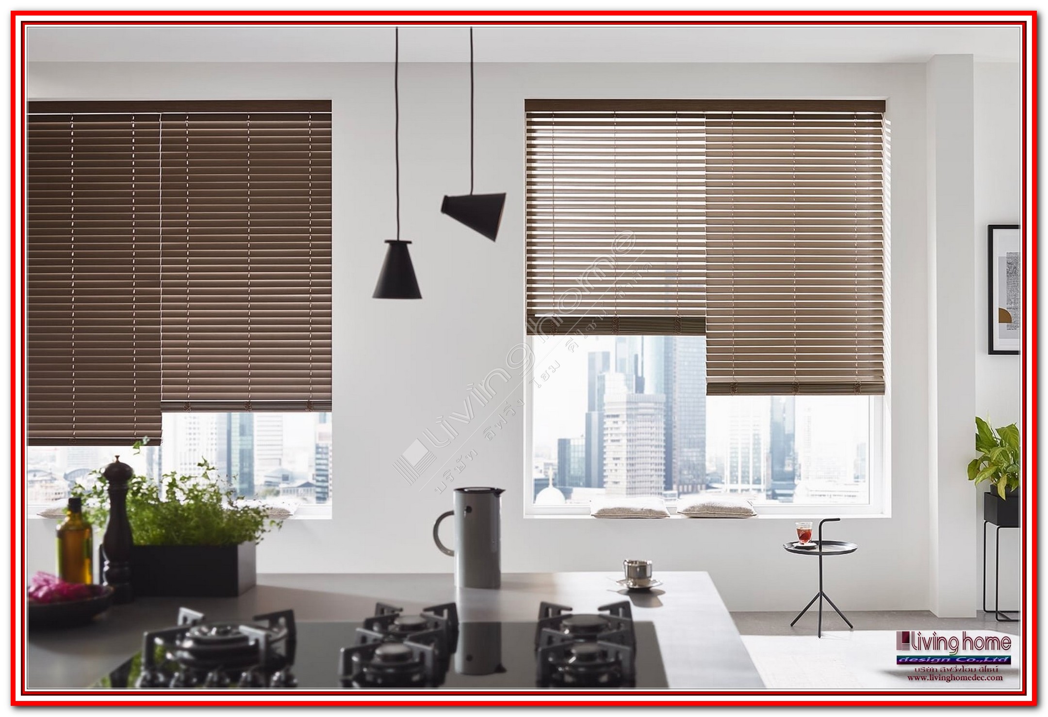 มู่ลี่ไม้บาสวู๊ด(BASSWOOD WOODEN BLINDS) ผ้าม่าน ม่าน มู่ลี่ มู่ลี่ไม้ ม่านม้วน วอลเปเปอร์ รับติดตั้ง ออกแบบ ราคาถูก ทุกประเภท ทุกรูปแบบ