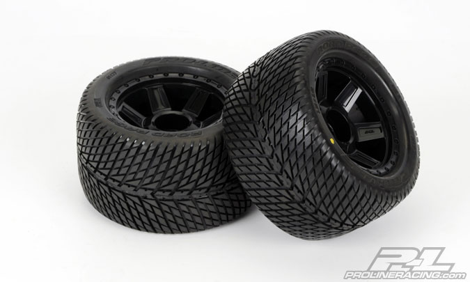Road Rage 3.8" Street Tires, Mounted on Desperado Black 1/2" Offset 17mm. Wheels