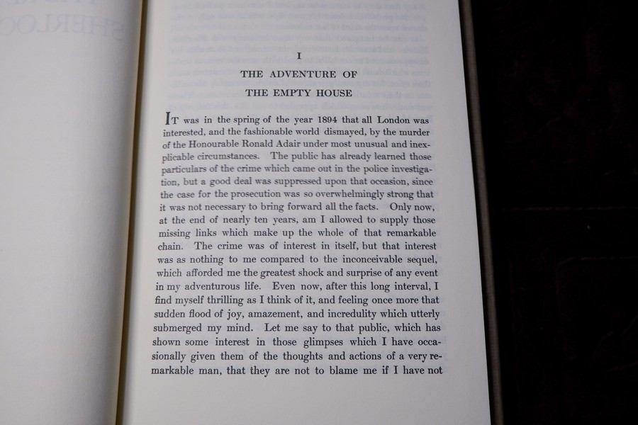 ชุด sherlock holmes by sir artur conan doyle ปกเเข็ง 8 เล่ม ปี 1994 (print in usa)