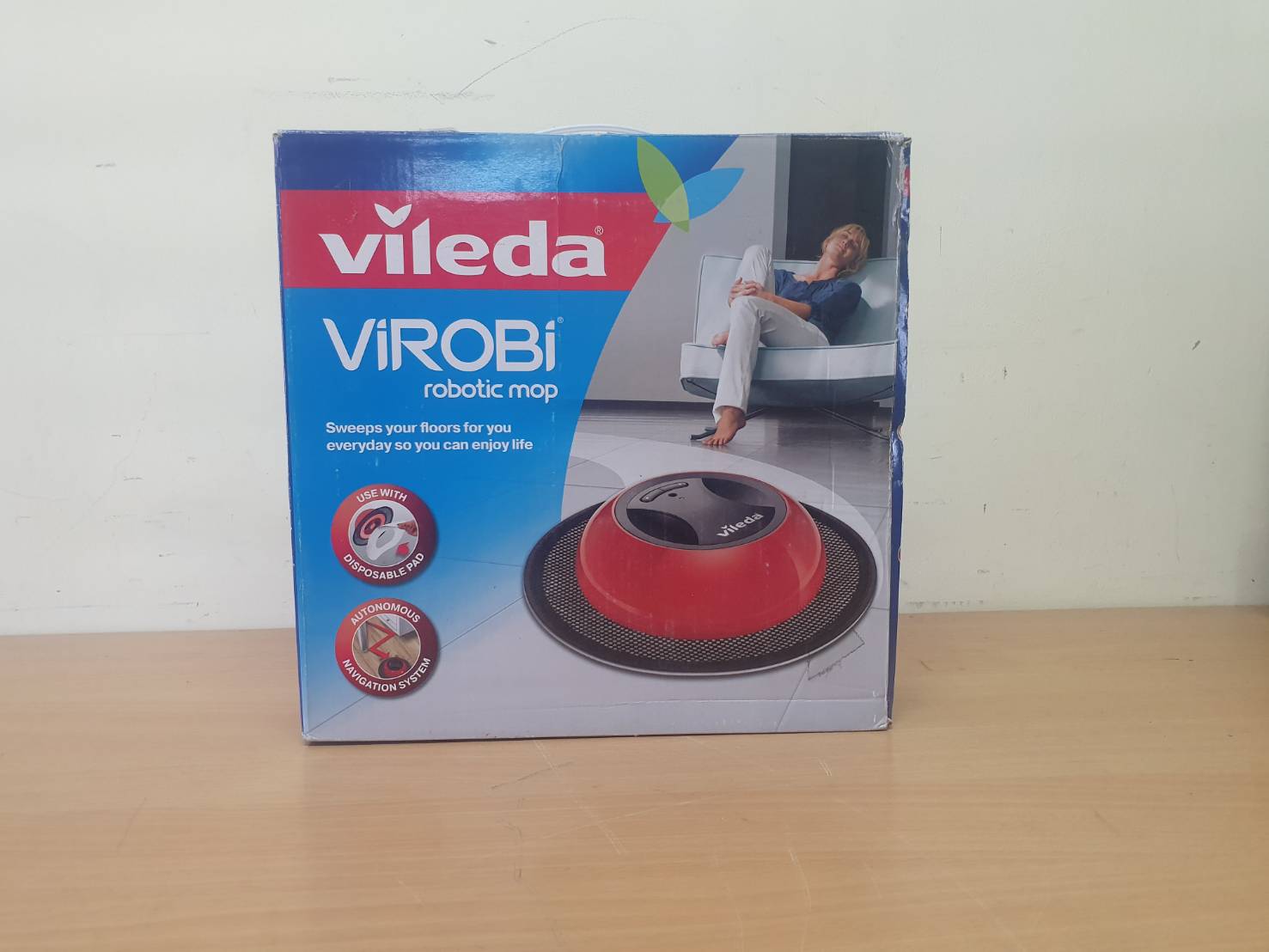 เครื่องทำความสะอาดพื้นอัตโนมัติ Vilobi VILEDA RV-1056 มือสอง