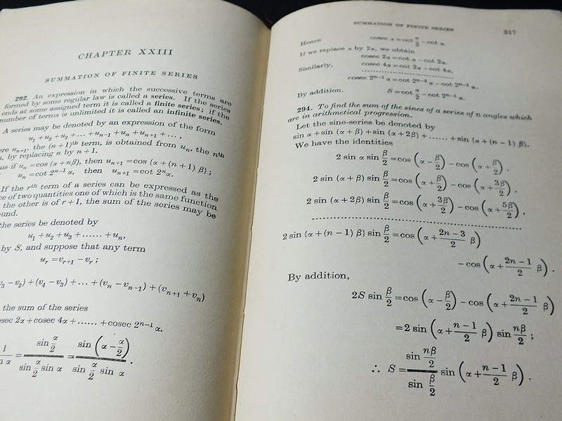 ELEMENTARY TRIGONOMETRY and KEY TO HALL & KNIGHT'S ELEMENTARY TRIGONOMETRY ปกแข็ง 2 เล่ม ปี 1960