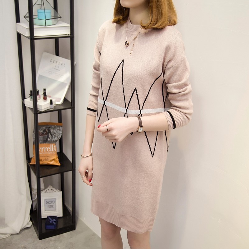 พรีออเดอร์ - เดรสไหมพรม Pre - DT164 (สีน้ำตาลอ่อน)