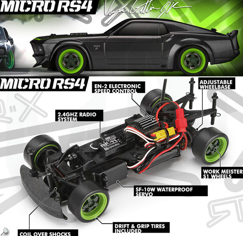 Micro RS4 Ford Mustang 1969 RTR-X.