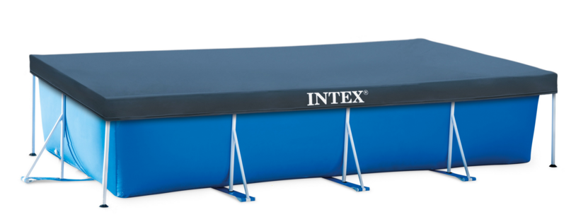 INTEX ผ้าคลุมสระสี่เหลี่ยมเมทัลเฟรม 4.5 x2.2 ม