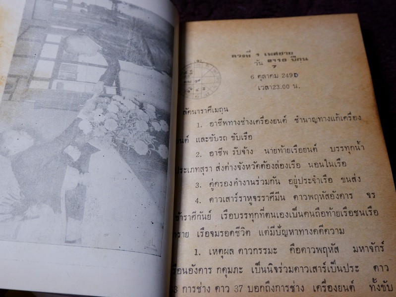 ตำรากลไกโหราศาสตร์ไทยระบบเเสงรังสี สถิติ 109 ดวงมหัศจรรย์ โดย ดำริห์ ไตรรัตน์ พิมพ์เเรกปี 2518(เล่มเล็ก)