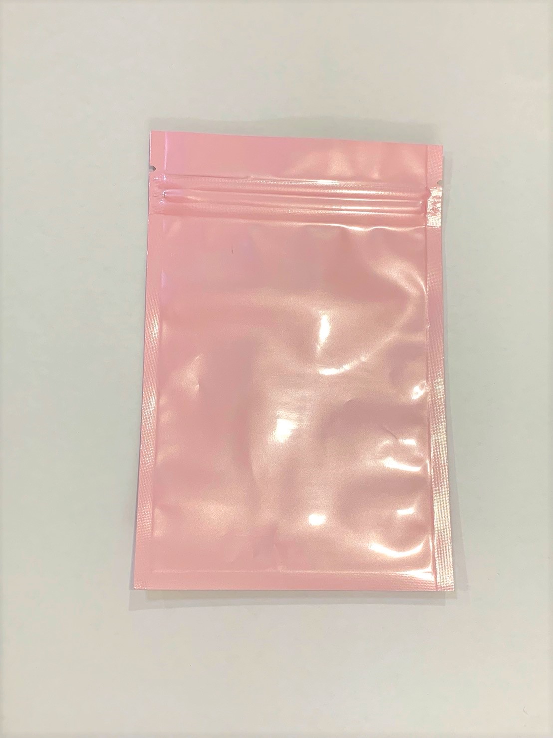 ถุงซิปล็อคตั้งไม่ได้ (ก้นแบน) - ฟอยล์สี (เมทัลไลท์)