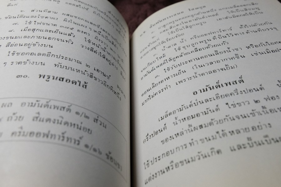 ตำราทำขนม สำหรับเลี้ยงน้ำชา เเละขนมปังปรุงต่างๆ ม.จ.สิบพันพารเสนอ โสณกุล ปกเเข็ง