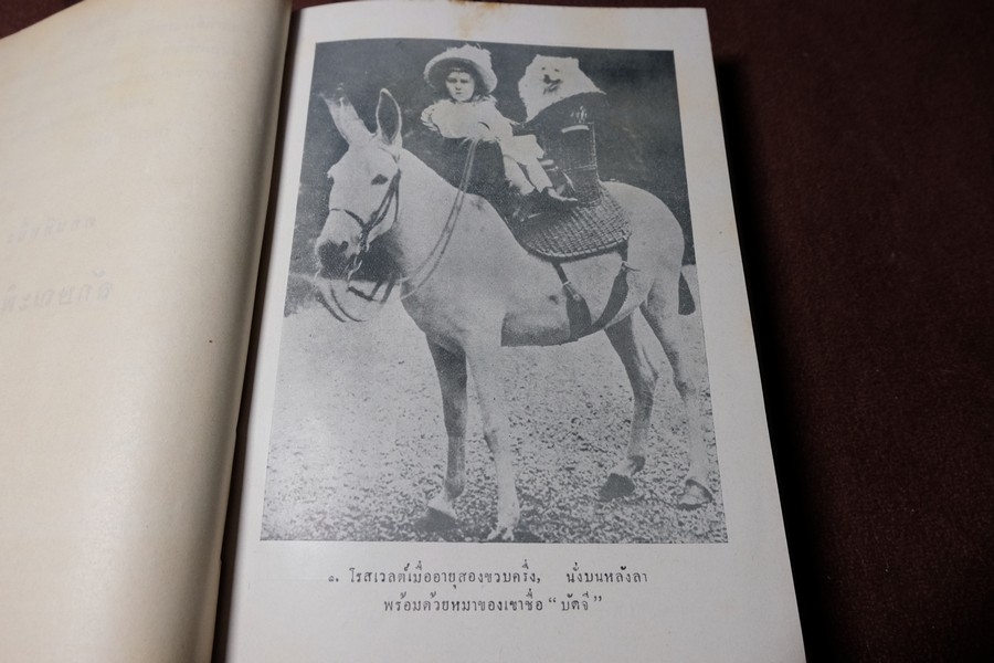 โรสเวลต์ ผู้สร้าง ส.ร.อ.ให้เป็นผู้นำโลก โดย ยอห์น กันเธอร์ เเปลโดย อาษา ขอจิตต์เมตต์ พิมพ์ครั้งเเรก ปี 2494 ปกแข็ง
