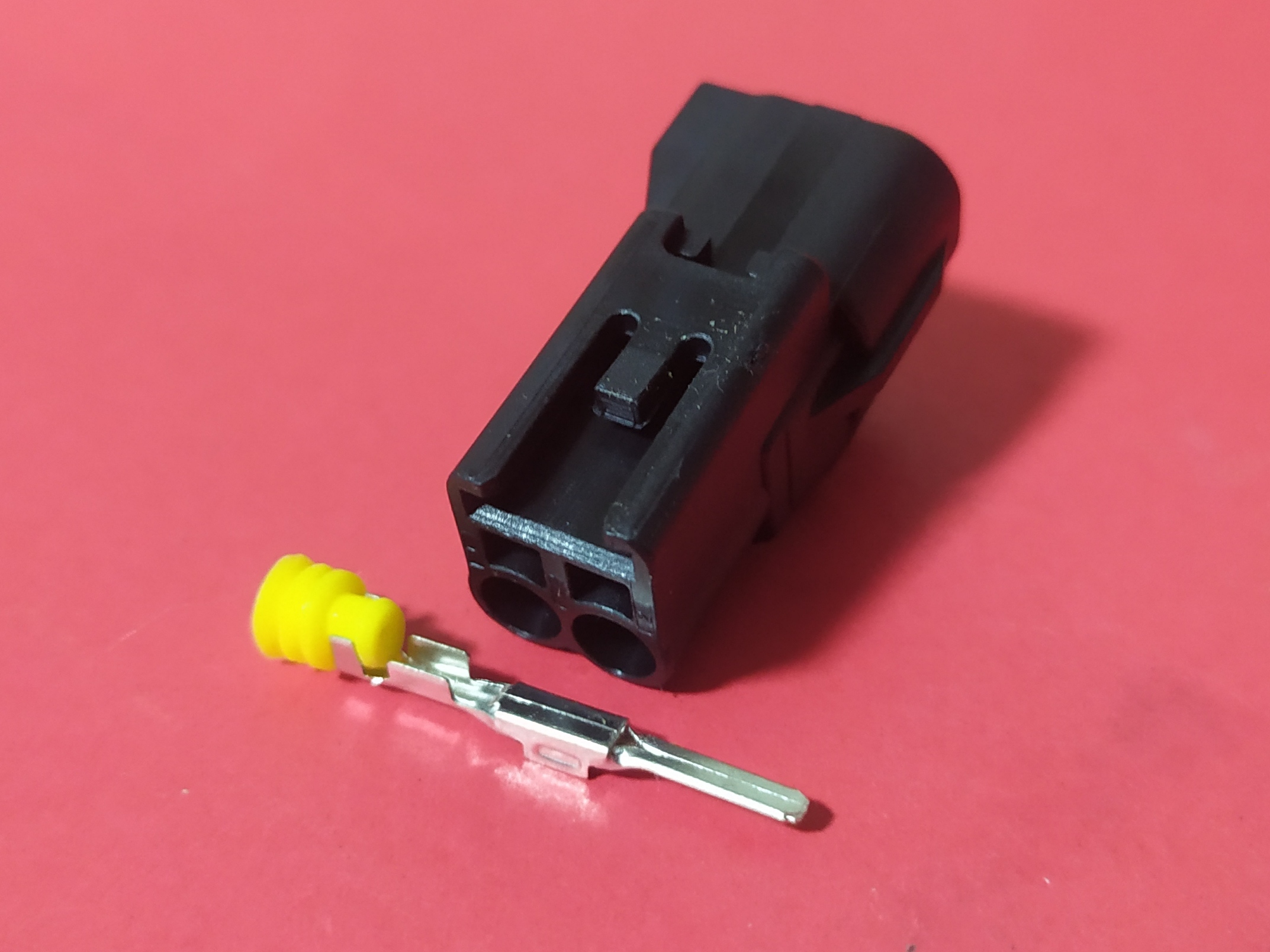 2 พิน ดำ Lamp, Temp (ตัวผู้) #11070