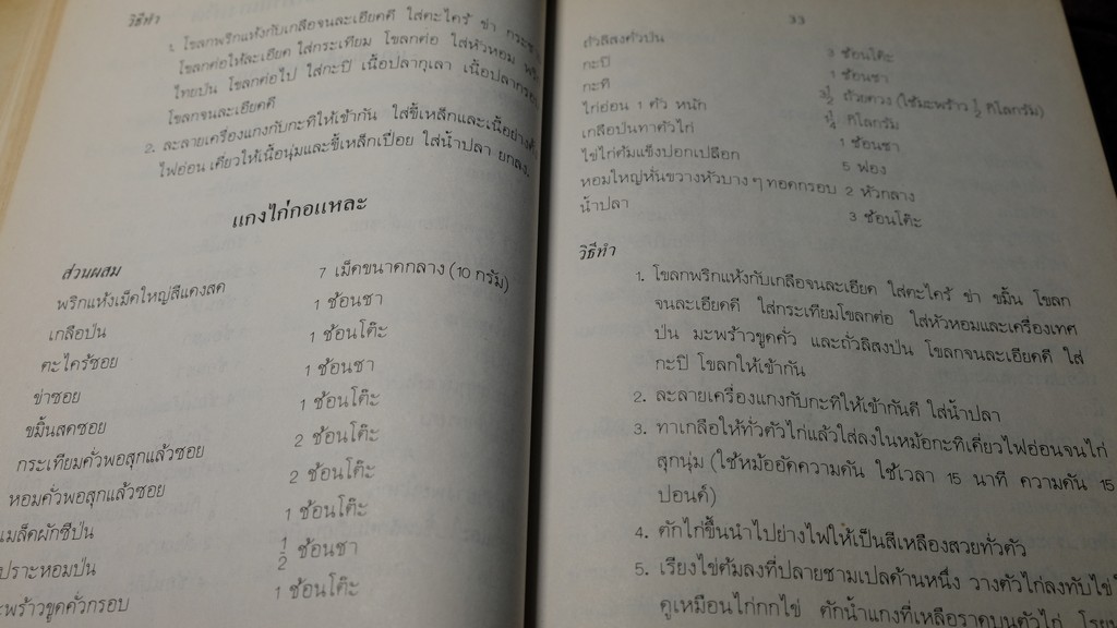 อาหารเเละขนมไทย โดย จรรยา สุบรรณ์ เล่ม 1 เเละ 2 (เล่มเล็ก)