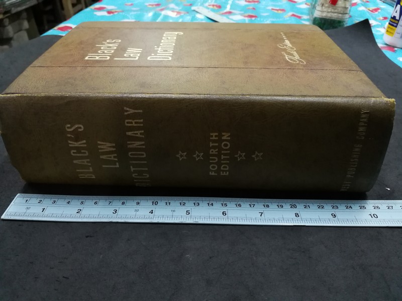 Black's Law Dictionary by Henry Cambell Black hardcopy copyright 1951 (พ.ศ.2494)