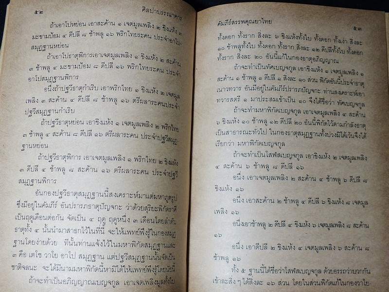 คัมภีร์สรรพคุณยาไทย จากฉบับใบลาน โดย คล้อย ทรงบัณฑิตย์ ปกแข็ง 326 หน้า ปี 2532