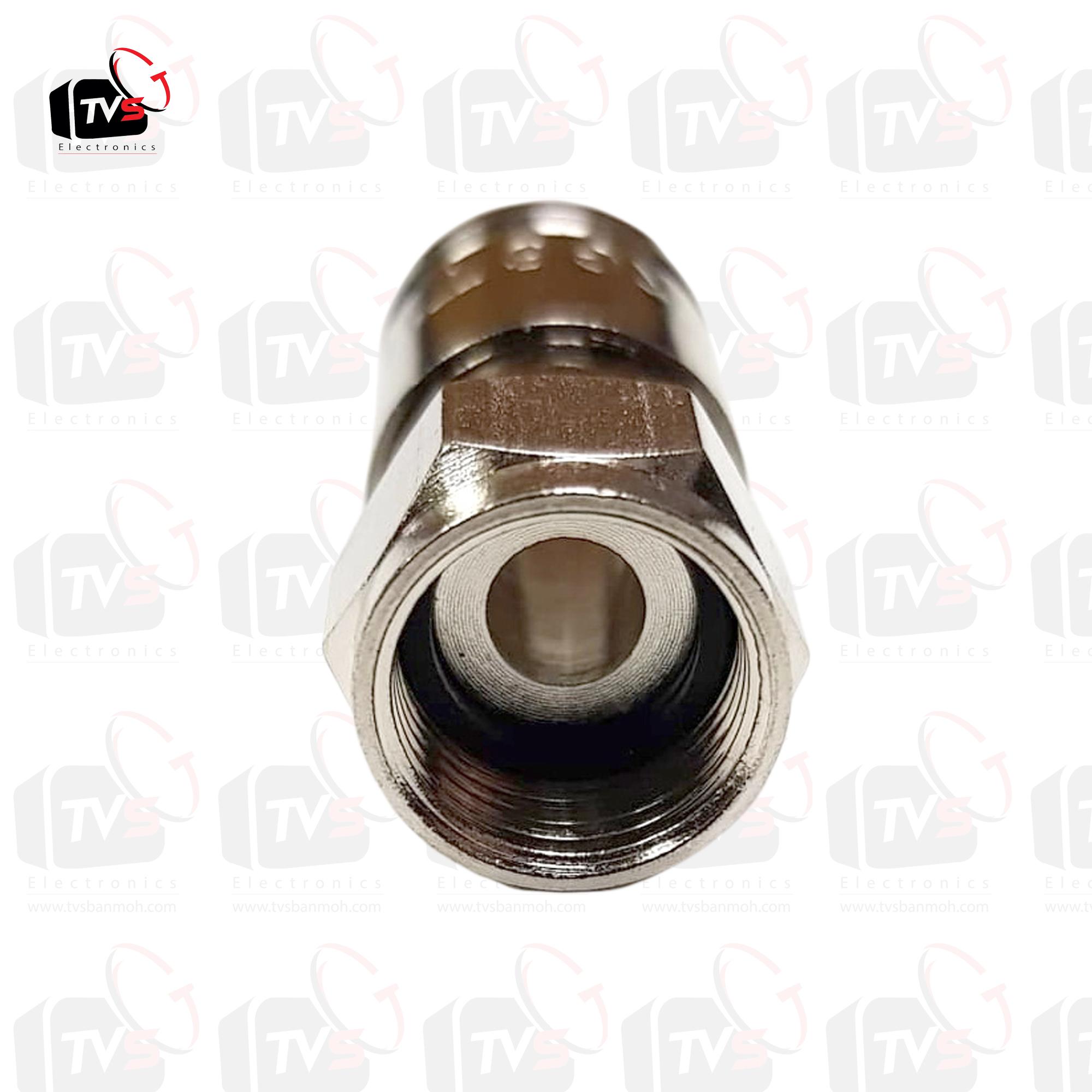 แจ็ค F-Type แบบบีบอัดกันน้ำ สำหรับสายRG6 20ชิ้น