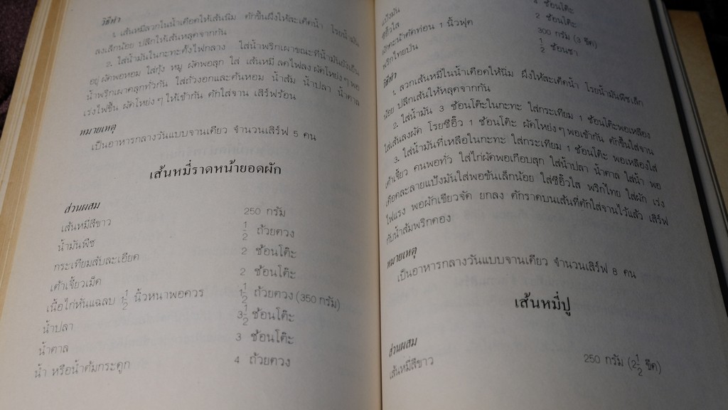 อาหารเเละขนมไทย โดย จรรยา สุบรรณ์ เล่ม 1 เเละ 2 (เล่มเล็ก)