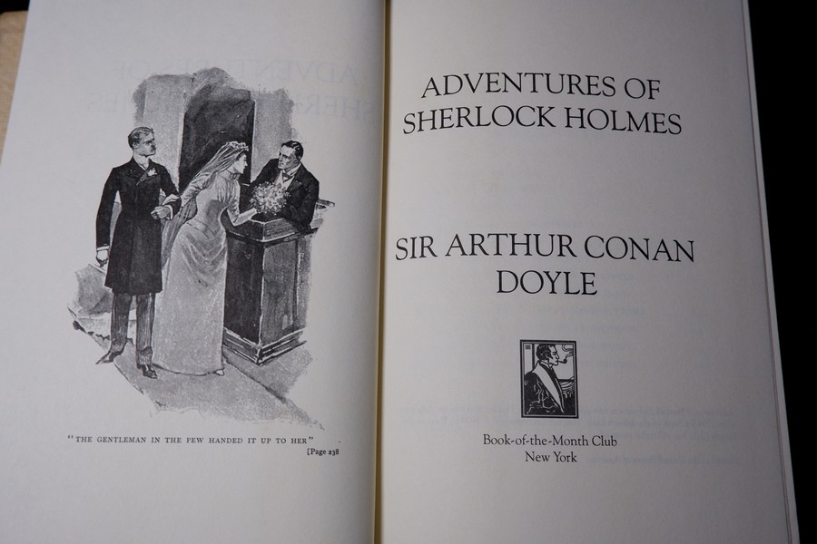 ชุด sherlock holmes by sir artur conan doyle ปกเเข็ง 8 เล่ม ปี 1994 (print in usa)