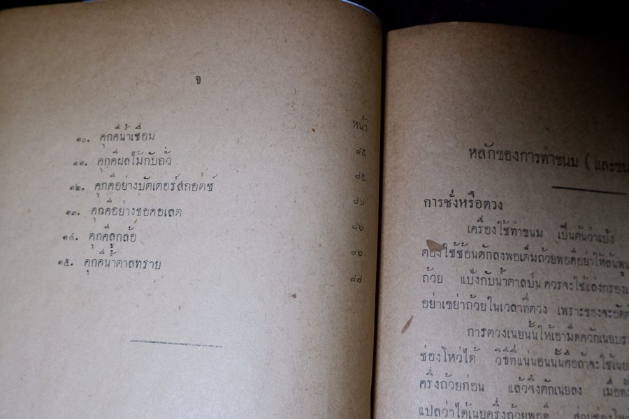ตำราทำขนม สำหรับเลี้ยงน้ำชา เเละ ขนมปังปรุงต่างๆ โดย มจ.สิบพันพารเสนอ โสณกุล ปี 2493 (ทำปกมาใหม่)