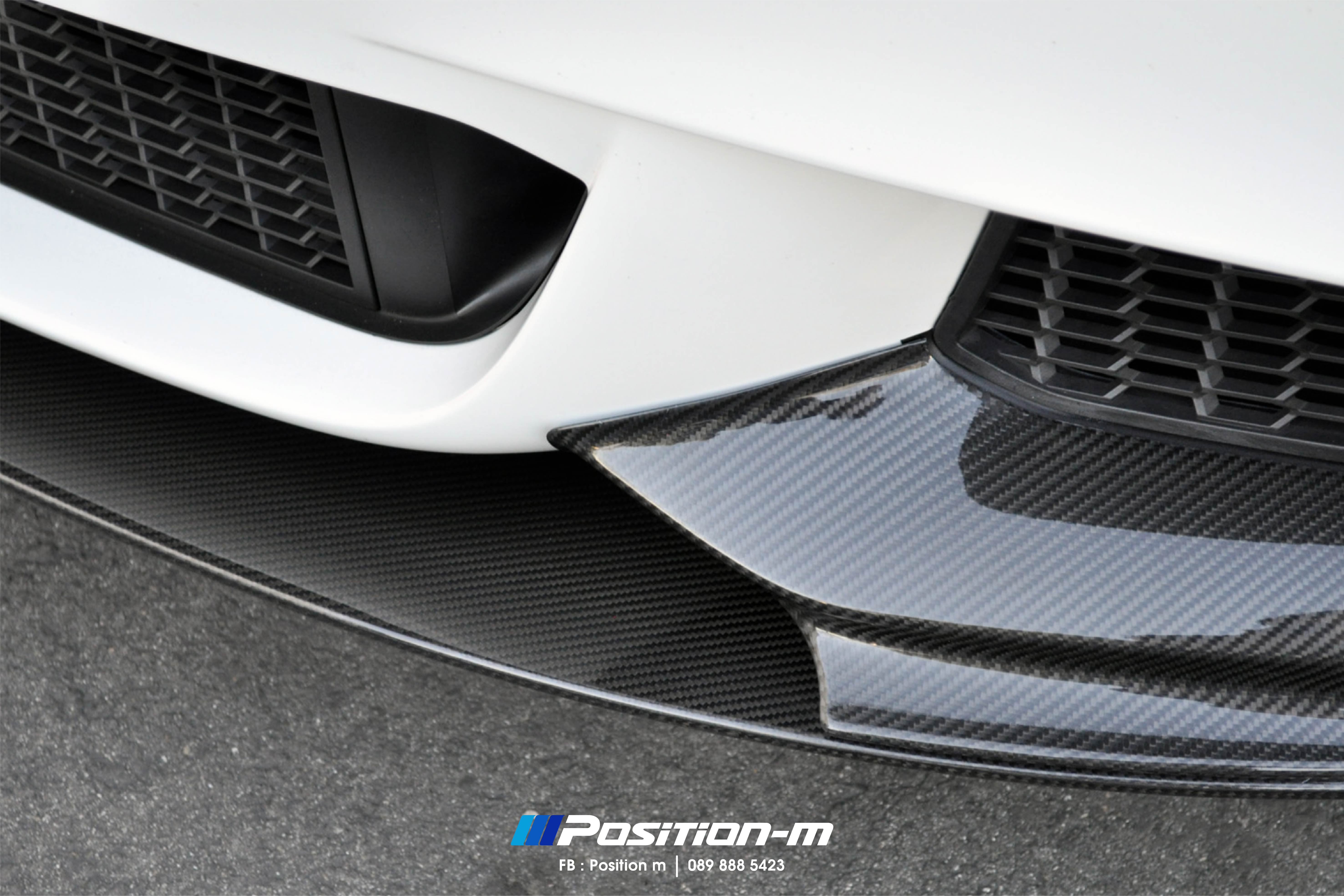 F10 Front lip Pure Carbon