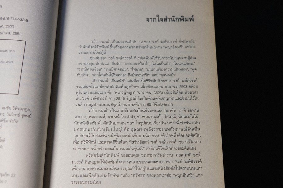 เถ้าอารมณ์ โดย รงค์ วงษ์สวรรค์ หนา 651 หน้า ปี 2553