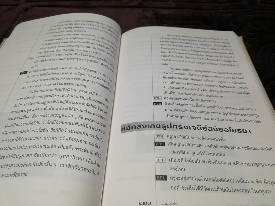 ถาม-ตอบ ศิลปะไทย โดย น.ณ ปากน้ำ (สนพ.สารคดี) หนา 343 หน้า พิมพ์ปี 2540
