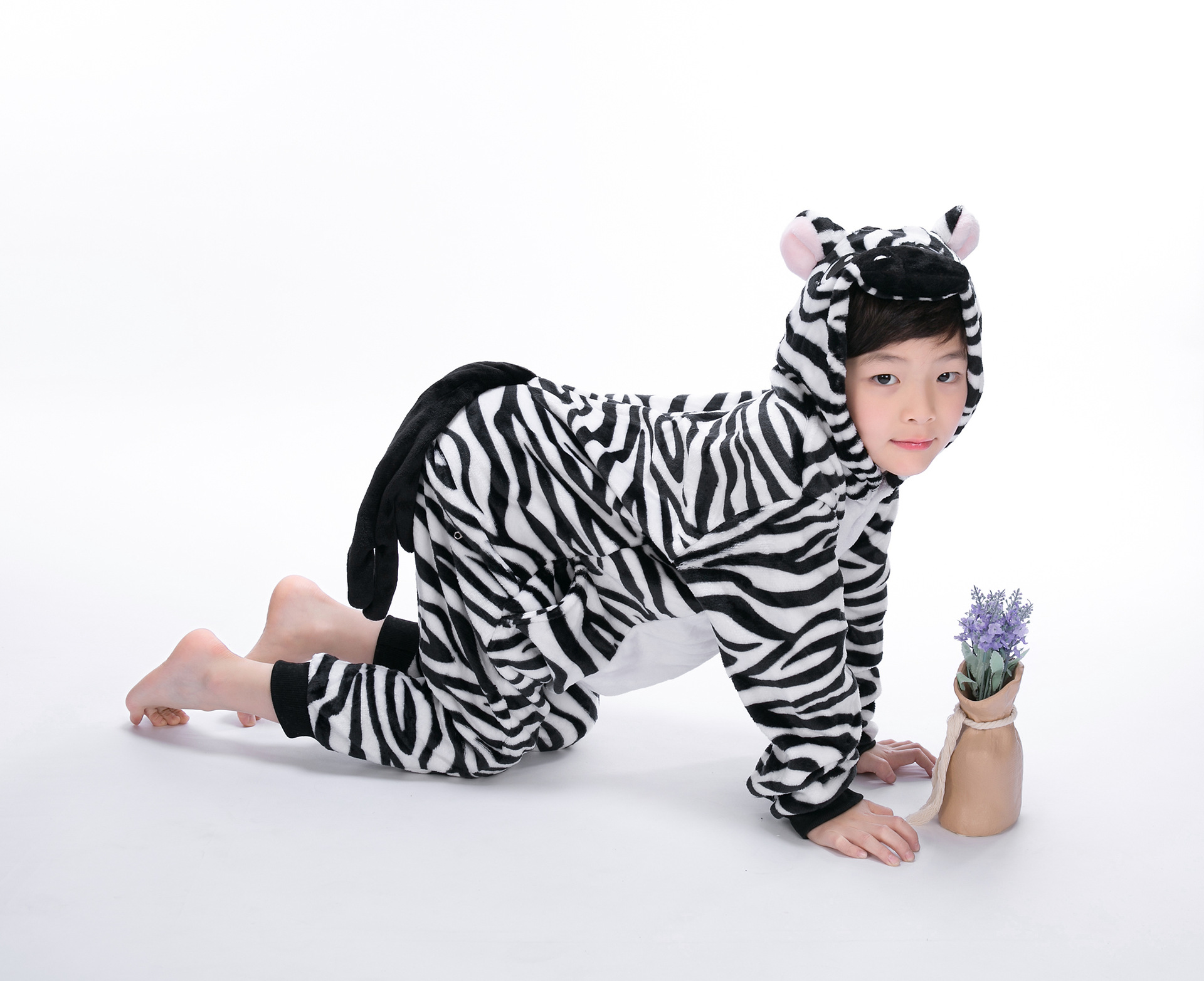 ชุดนอนมาสคอต / แฟนซี เด็ก ม้าลาย Zebra