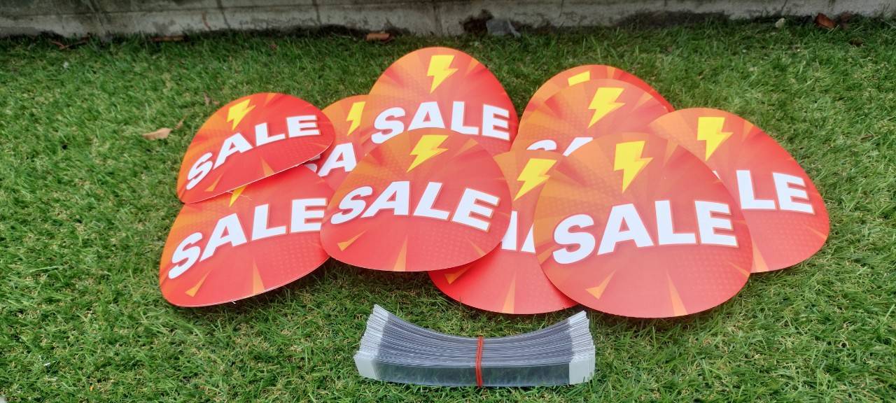 งานพิมพ์ป้ายเด้ง