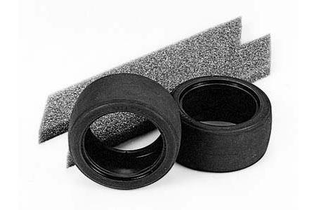 Wide Racing Slick Tires w/Inner Sponge (1 Pair)