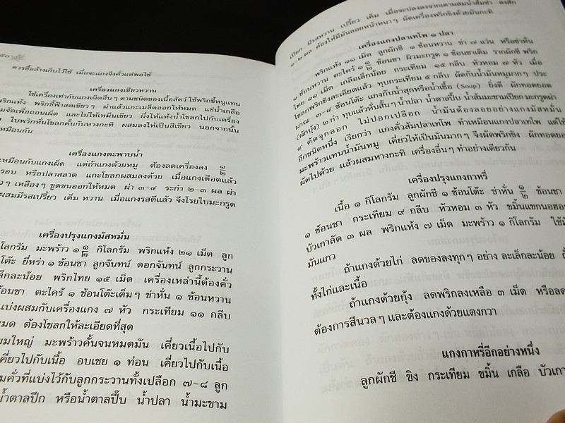 ตำราเเม่ครัวหัวป่าก์ ของ ท่านผู้หญิง เปลี่ยน ภาสกรวงศ์ (จัดพิมพ์เป็นอนุสรณ์ น.ส.อรพินท์ บุนนาค) หนา 497 หน้า ปี 2556