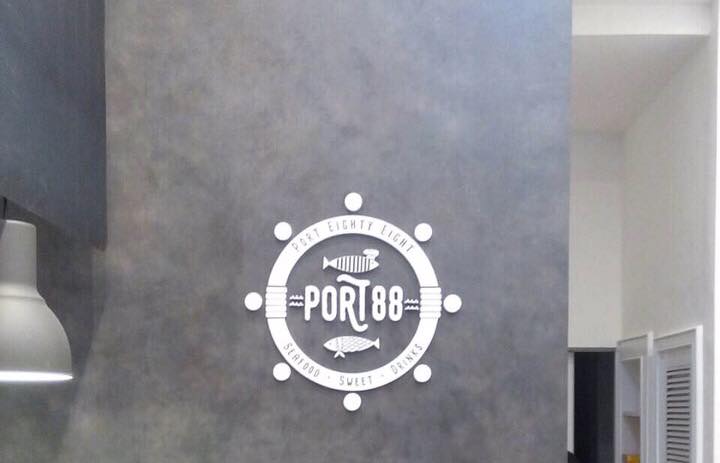 ป้ายอักษรโลหะ ป้ายร้าน PORT88 ร้านป้ายสำเพ็ง2