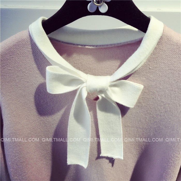 พรีออเดอร์ - เดรสไหมพรม Pre - DT122 (สีชมพู)