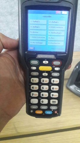 เครื่องนับสต็อก symbol mc3090 พร้อมแท่นชาร์จ