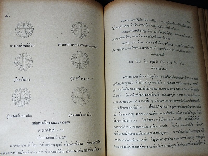 ตำราบันทึกลับ โหราศาสตร์ไทย ระบบเเสง เเละ รังสี โดย ดำริห์ ไตรรัตน์ ปี 2515
