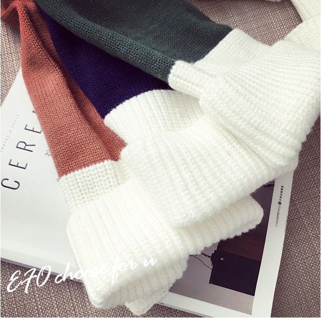 พรีออเดอร์ - เสื้อไหมพรมแฟชั่นทรงหลวม Pre - ST737 (สีน้ำตาล)