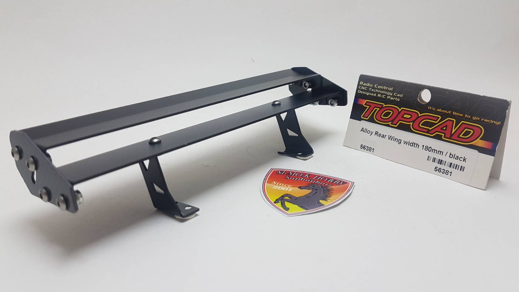 Alloy Rear Wing (180mm/Black)