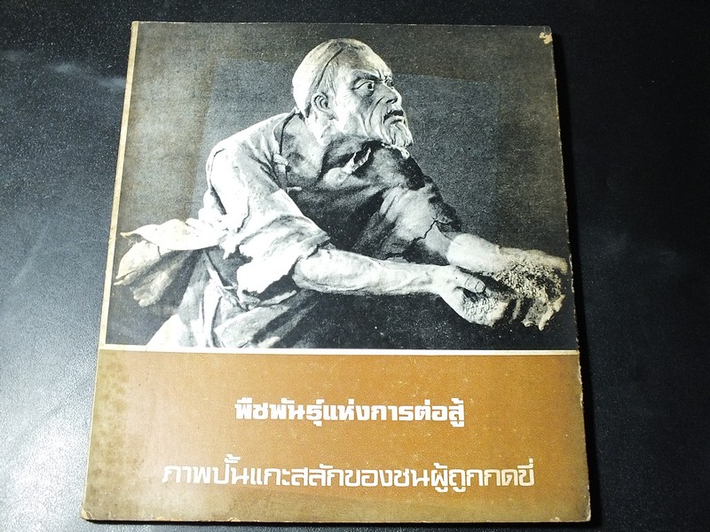พืชพันธุ์เเห่งการต่อสู้ ภาพปั้นเเกะสลักของชนผู้ถูกกดขี่ โดย ธรรมรักษ์ สิรินิมิตรกุล เเละพี่น้องเเสงธรรม