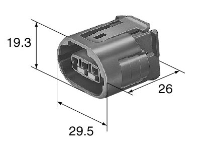 3 พิน เทา ไดร์ชาร์จ Toyota #0443