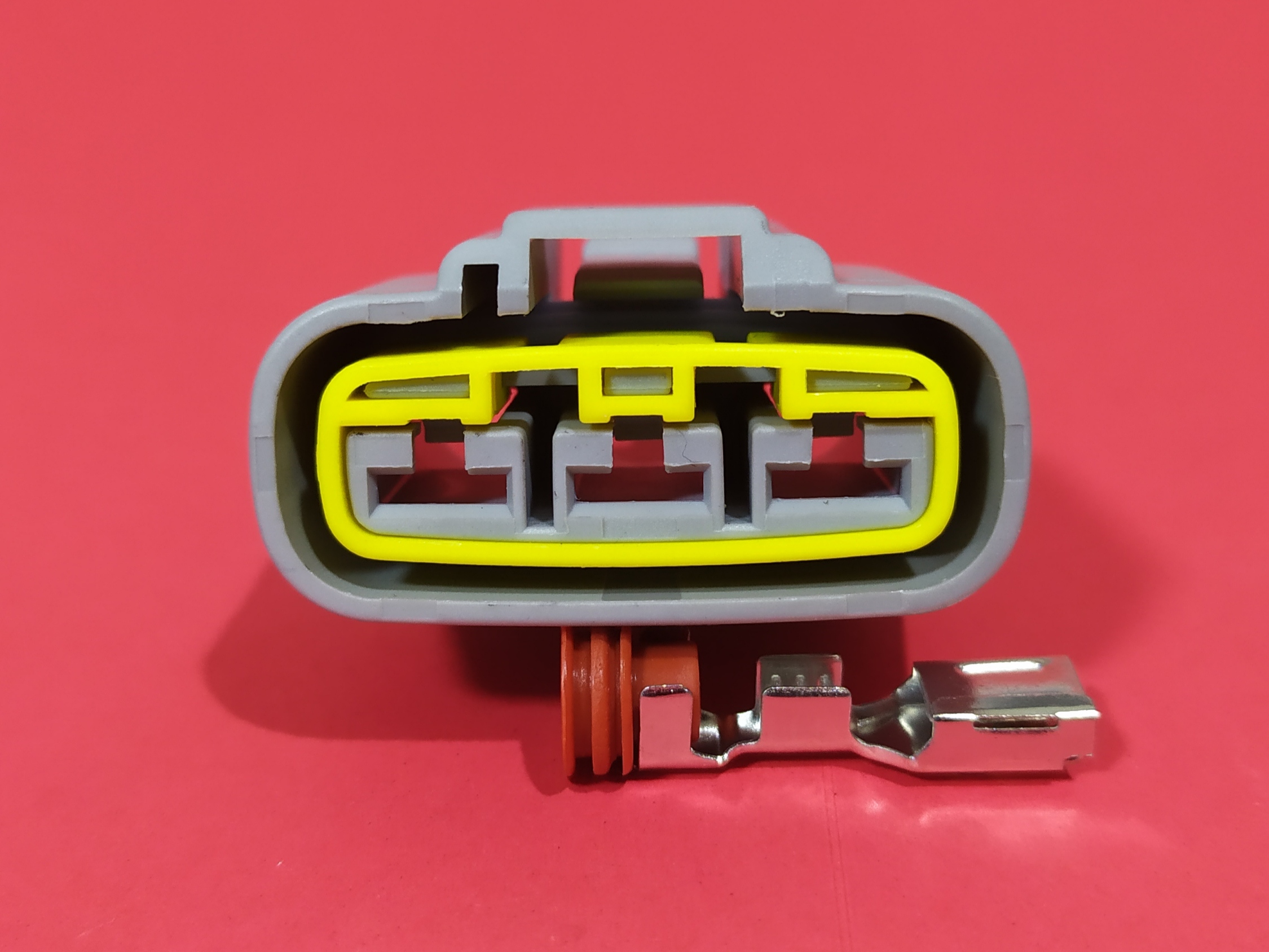 3 พิน เทา 6.3 มม. กล่องไฟ KAWA, YAMAHA, HONDA#QLW-250