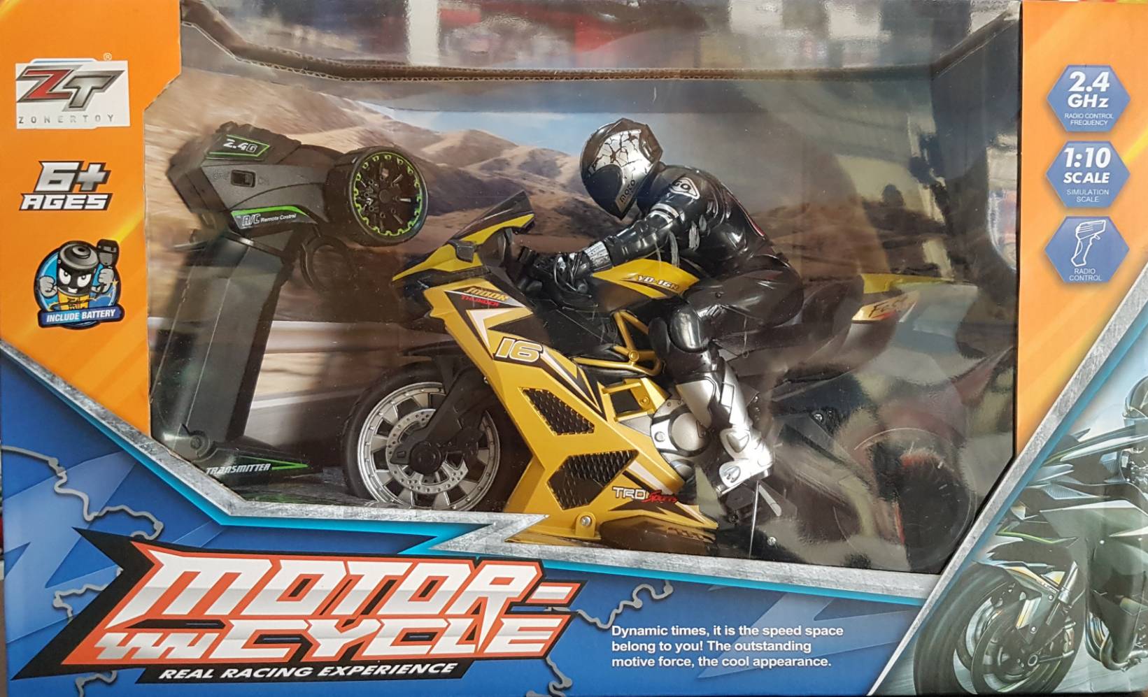 มอเตอร์ไซค์บังคับ สเกล 1:10