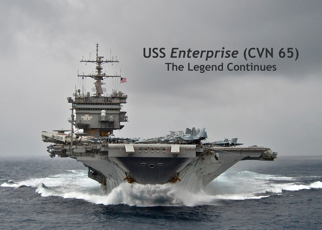 U.S.Aircraft Carrier CVN65 ENTERPRISE.