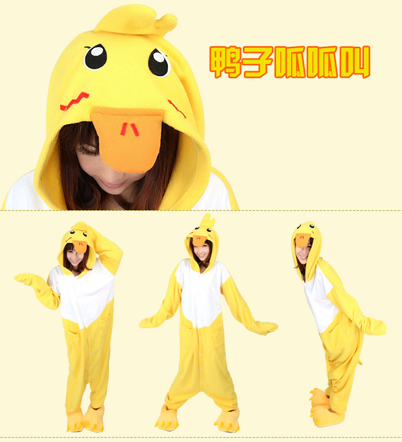 ชุดนอนมาสคอต/แฟนซี ผู้ใหญ่ เป็ด Duck