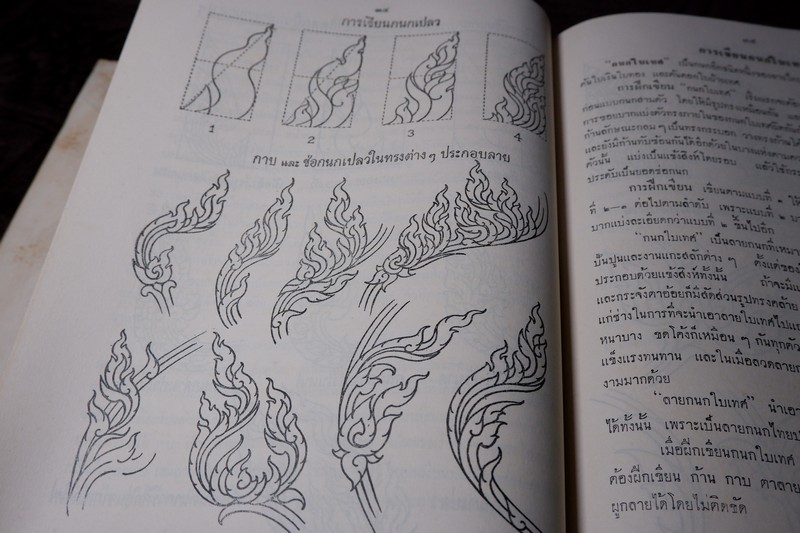 ศึกษาศิลป ลายไทย โดย มานะ ทองสอดแสง ปกแข็ง ปี 2506