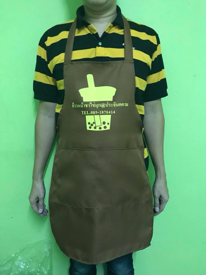 ผ้ากันเปื้อน ผ้ากันเปื้อนแม่ค้า เอี๊ยมแม่ค้า 30 บาท มีทั้งผ้าโซล่อนและผ้าโทเร