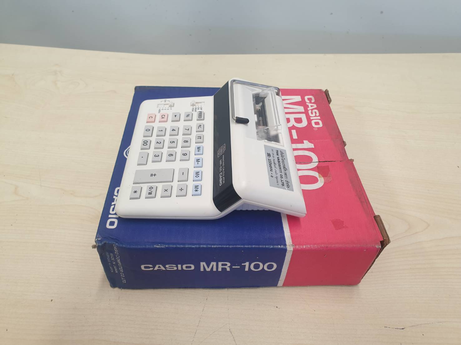 เครื่องคิดเลขปริ้นบิล CASIO MR-100 มือสอง