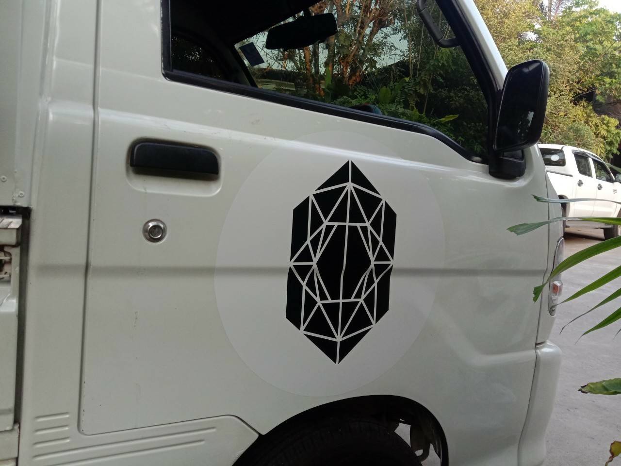 ป้ายสติกเกอร์ติดรถยนต์ RED DIAMOND SPECIALTY COFFEE