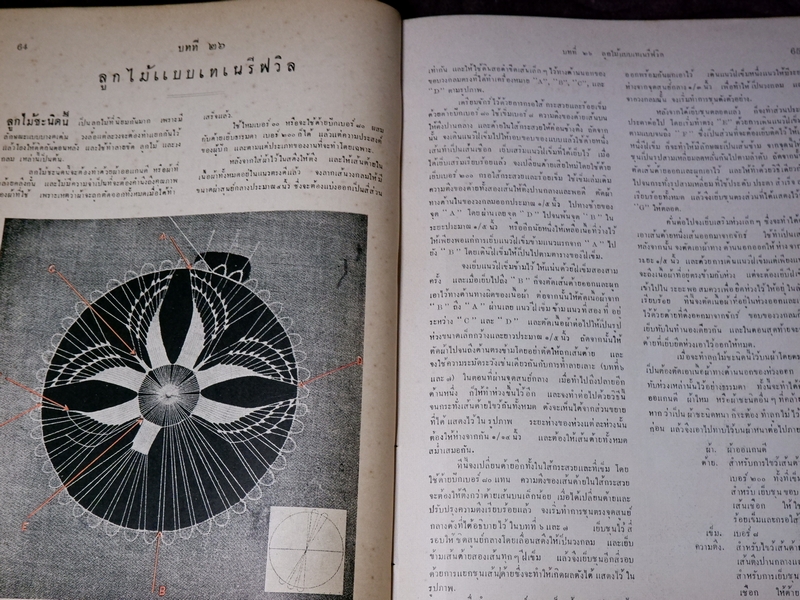 ศิลปการปัก เเละ การทำลูกไม้ ของ ซิงเกอร์ ปกเเข็ง ปี 2494