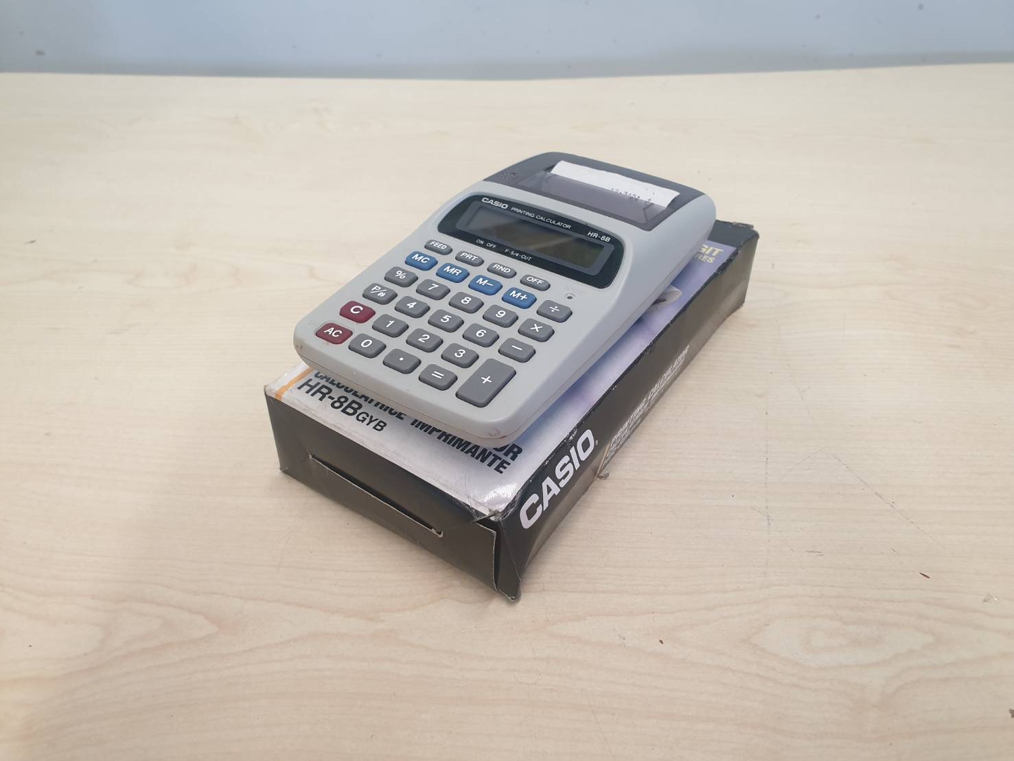 เครื่องคิดเลขปริ้น CASIO HR-8B มือสอง