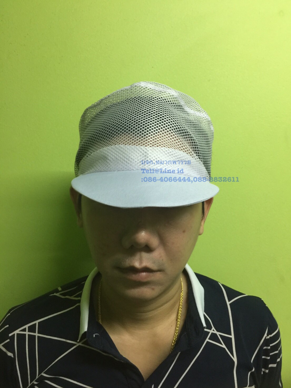 หมวกแก๊ปตาข่ายล้วน หมวกพนักงานฝ่ายผลิต ขายส่งหมวกตาข่ายโรงงาน หมวกโรงงาน หมวกคลุมผม หมวกตาข่าย
